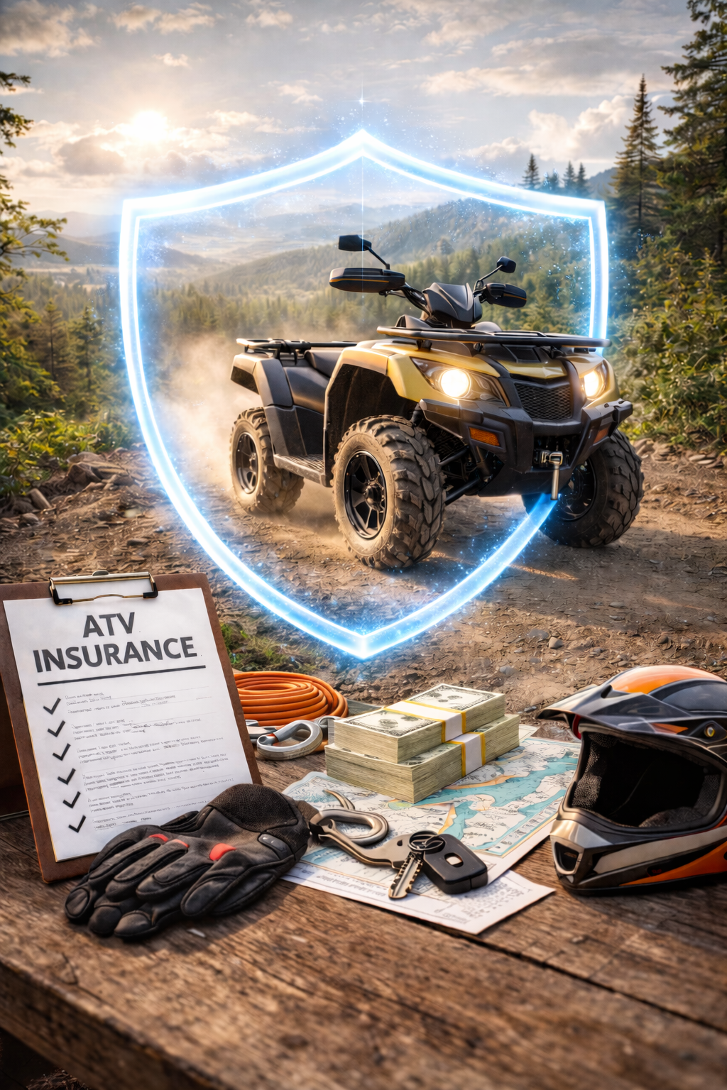 All-terrain vehicle on an outdoor trail representing ATV insurance coverage and liability protection