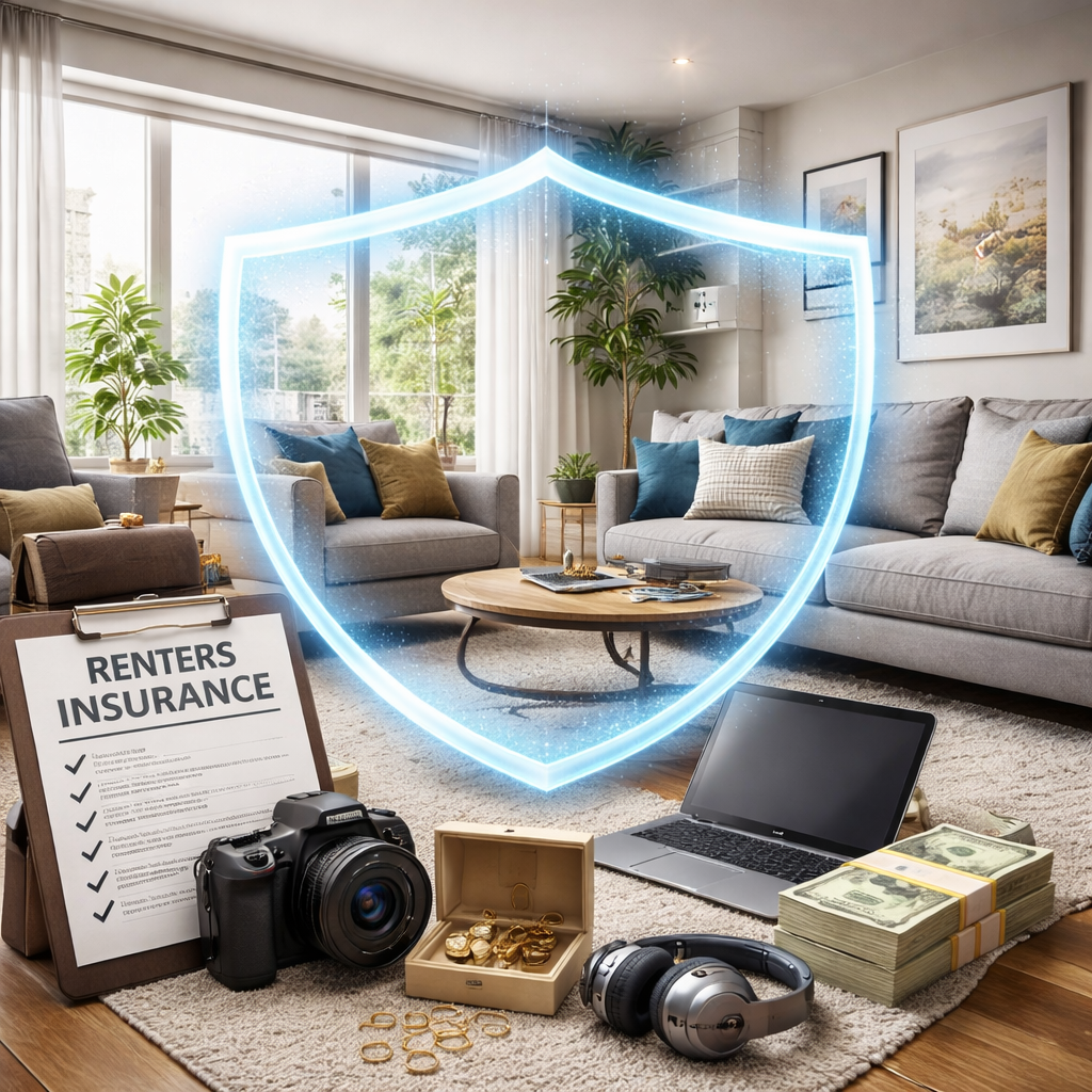 Apartment interior representing renters insurance coverage for personal belongings and liability