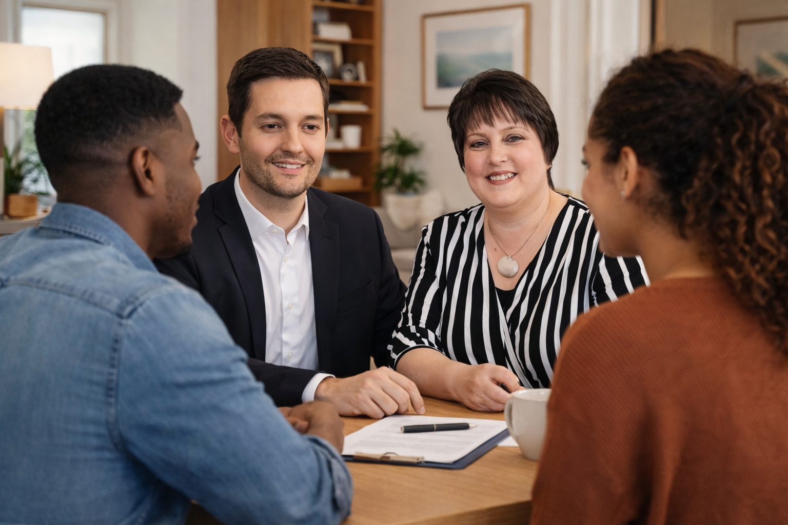 Henson Agency team meeting with clients in a professional, welcoming setting