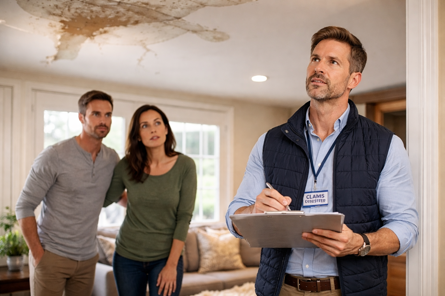 Homeowners insurance claims process after damage to a home