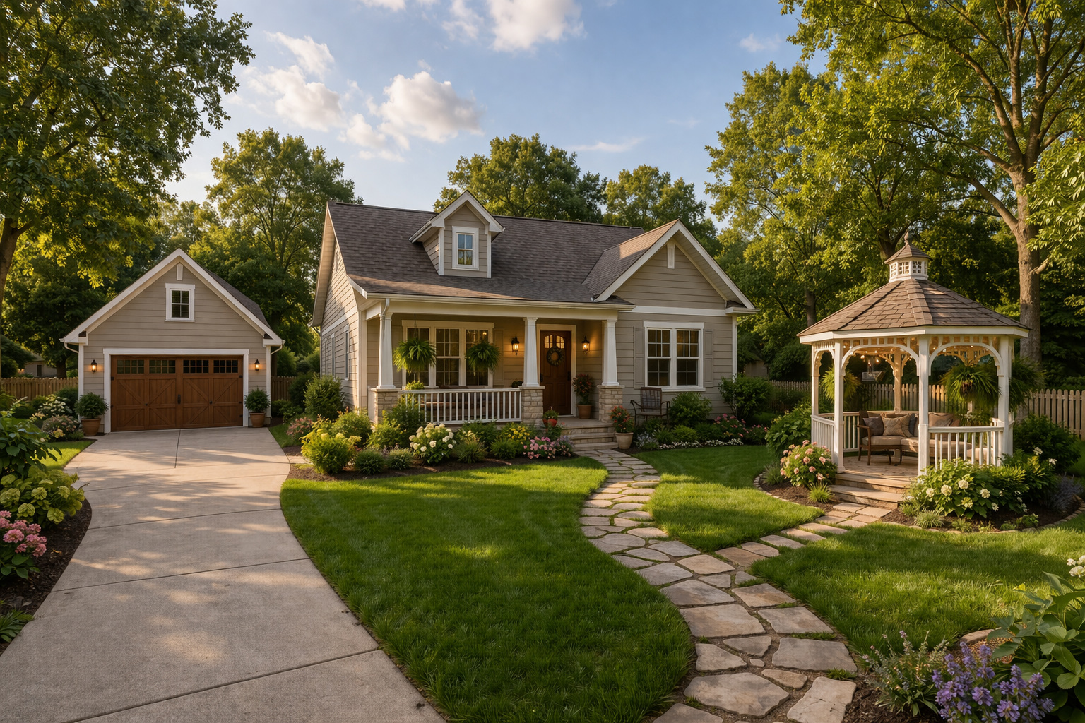 Home structure and valuation concept representing how much homeowners insurance coverage is needed