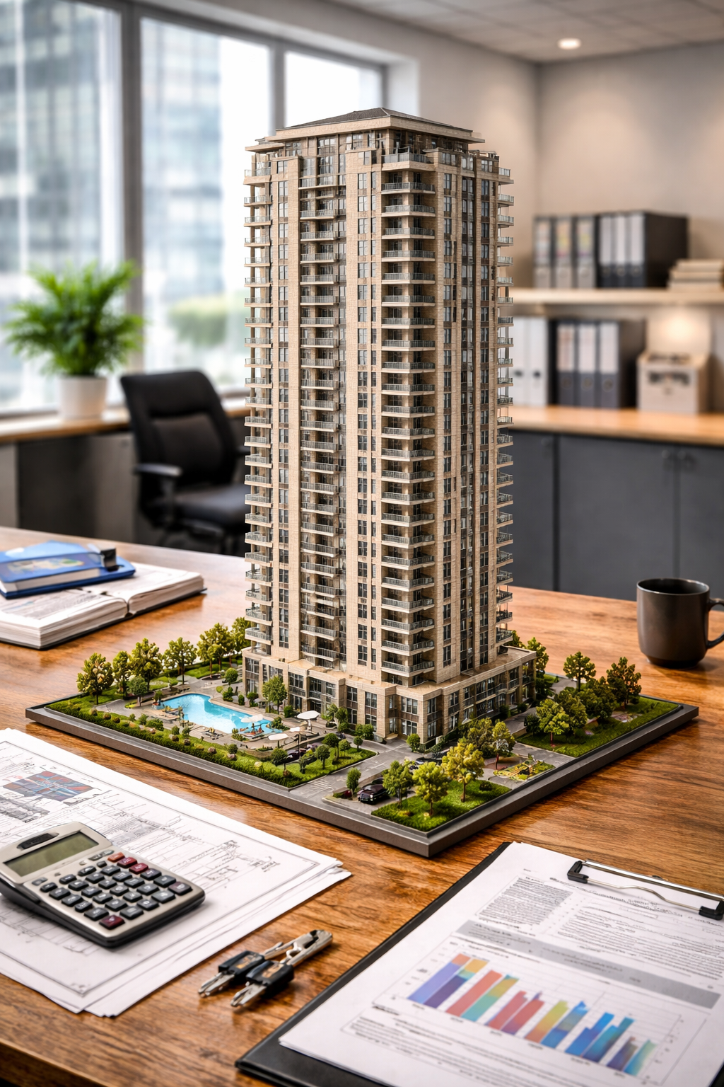 Real estate investor reviewing insurance options for a condo rental property