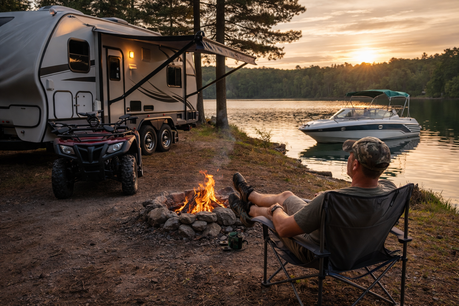 Outdoor enthusiasts insurance coverage for RV boating hiking and travel