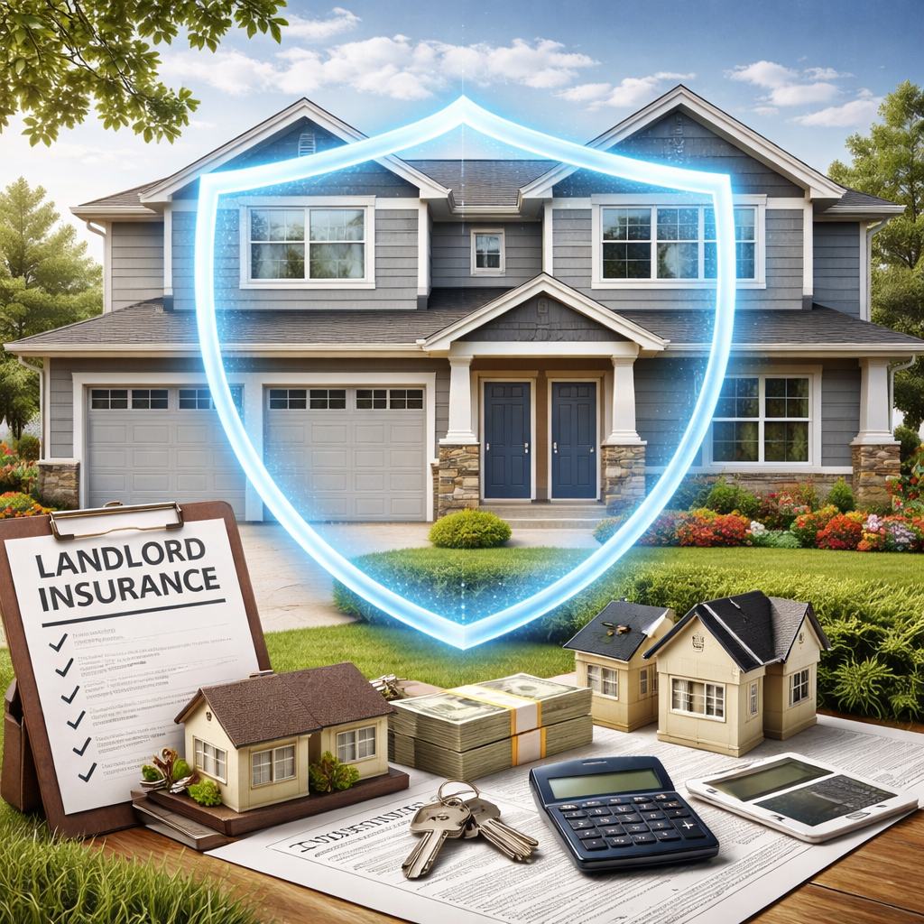 Rental property exterior representing landlord insurance coverage for income-producing properties