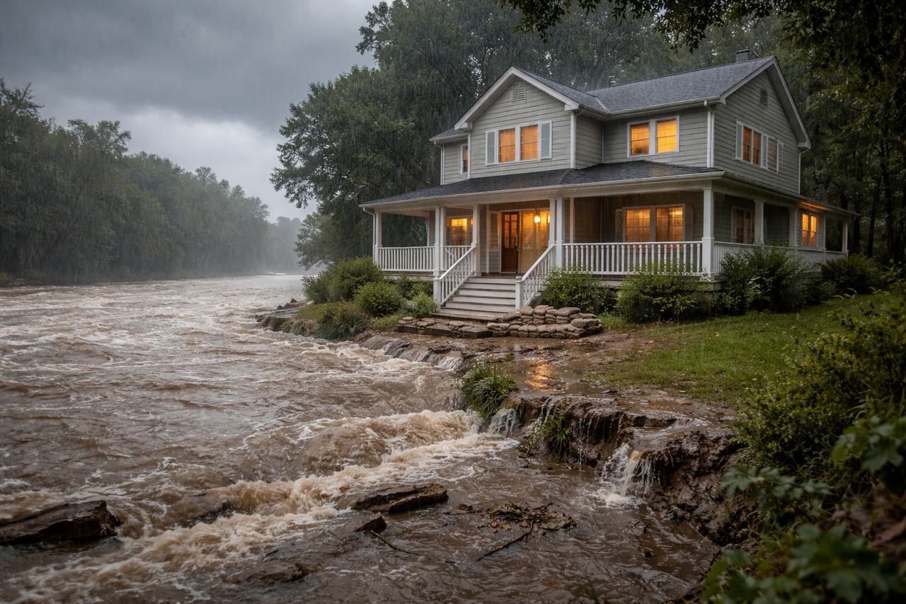 Flood damage compared to homeowners insurance coverage differences